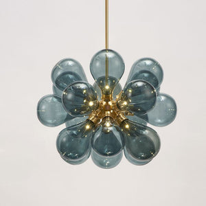 18 Glass Balls Bubbles Parlor Led Pendant Light