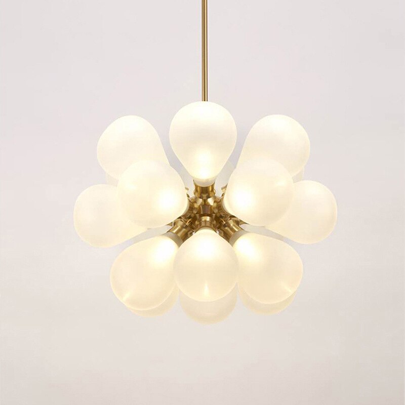 18 Glass Balls Bubbles Parlor Led Pendant Light