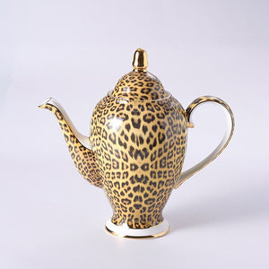 Noble Leopard Porcelain Coffee set