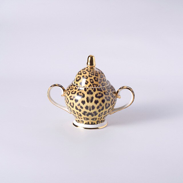 Noble Leopard Porcelain Coffee set